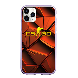 Чехол iPhone 11 Pro матовый CSGO orange logo