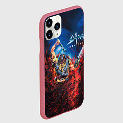 Чехол iPhone 11 Pro матовый Sodom Cod red, цвет: 3D-малиновый — фото 2