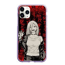 Чехол iPhone 11 Pro матовый Power - Chainsaw Man