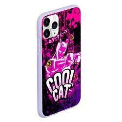 Чехол iPhone 11 Pro матовый Jo Jo - Королева убийца cool cat, цвет: 3D-светло-сиреневый — фото 2