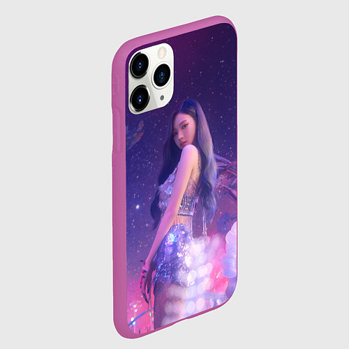 Чехол iPhone 11 Pro матовый Karina art - Aespa / 3D-Фиолетовый – фото 2