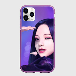 Чехол iPhone 11 Pro матовый Ю Джи Мин - Aespa, цвет: 3D-фиолетовый