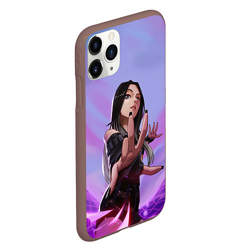Чехол iPhone 11 Pro матовый Карина арт - Aespa / 3D-Коричневый – фото 2