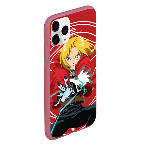 Чехол iPhone 11 Pro матовый Edward magic / 3D-Малиновый – фото 2