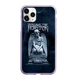 Чехол iPhone 11 Pro матовый Bring Me The Horizon Angel, цвет: 3D-светло-сиреневый