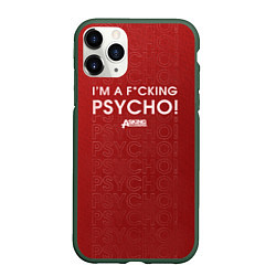 Чехол iPhone 11 Pro матовый Asking Alexandria Psycho, цвет: 3D-темно-зеленый