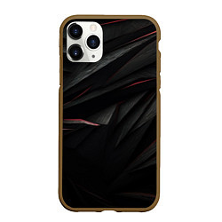 Чехол iPhone 11 Pro матовый Black texture