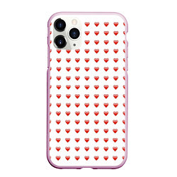 Чехол iPhone 11 Pro матовый Сердце эмодзи, цвет: 3D-розовый