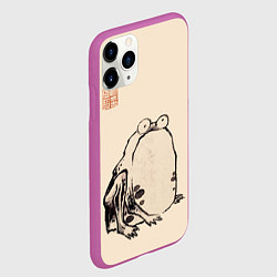 Чехол iPhone 11 Pro матовый Лягушка - Ито Джакучу, цвет: 3D-фиолетовый — фото 2