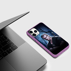 Чехол iPhone 11 Pro матовый Ведьмак - Генри Кавилл, цвет: 3D-фиолетовый — фото 2