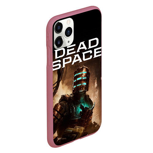 Чехол iPhone 11 Pro матовый Мертвый космос / 3D-Малиновый – фото 2
