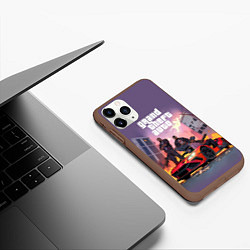 Чехол iPhone 11 Pro матовый Grand Theft Auto - game, цвет: 3D-коричневый — фото 2