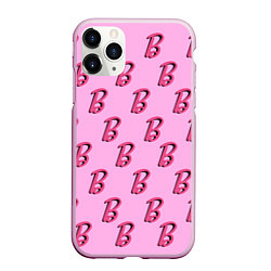 Чехол iPhone 11 Pro матовый B is for Barbie, цвет: 3D-розовый