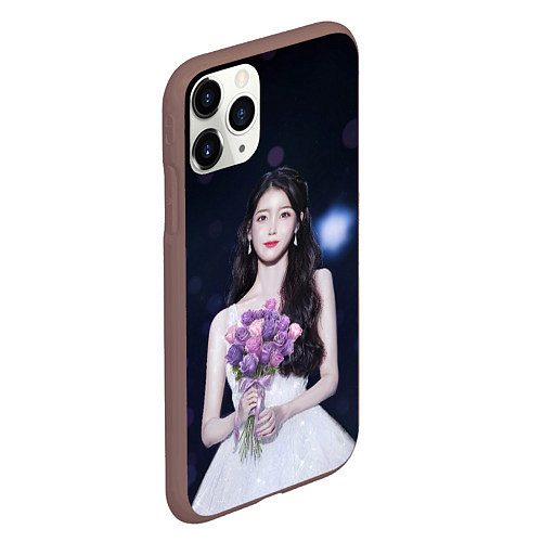 Чехол iPhone 11 Pro матовый АйЮ и звёздное небо / 3D-Коричневый – фото 2
