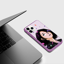 Чехол iPhone 11 Pro матовый IU Art, цвет: 3D-фиолетовый — фото 2