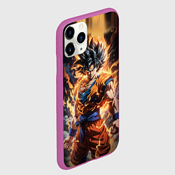 Чехол iPhone 11 Pro матовый Сон гоку - драгонболл, цвет: 3D-фиолетовый — фото 2