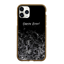 Чехол iPhone 11 Pro матовый Carpe diem, лови мгновение, цвет: 3D-коричневый