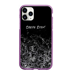 Чехол iPhone 11 Pro матовый Carpe diem, лови мгновение, цвет: 3D-фиолетовый