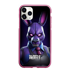 Чехол iPhone 11 Pro матовый Bonnie FNAF, цвет: 3D-малиновый