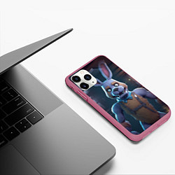 Чехол iPhone 11 Pro матовый Электрический Бонни, цвет: 3D-малиновый — фото 2