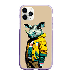 Чехол iPhone 11 Pro матовый Dude rhino - urban style