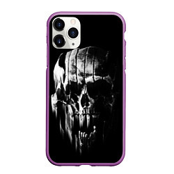 Чехол iPhone 11 Pro матовый Brutal skull