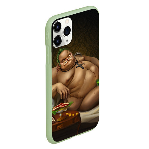 Чехол iPhone 11 Pro матовый Пудж - Дота 2 / 3D-Салатовый – фото 2