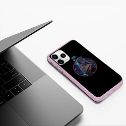 Чехол iPhone 11 Pro матовый Киберпанк Танджиро, цвет: 3D-розовый — фото 2