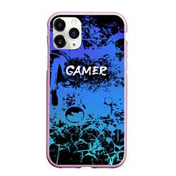 Чехол iPhone 11 Pro матовый Gamer геймер абстрактный фон