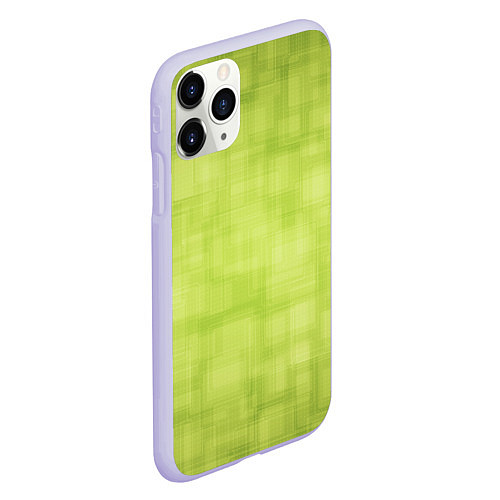 Чехол iPhone 11 Pro матовый Green and square / 3D-Светло-сиреневый – фото 2