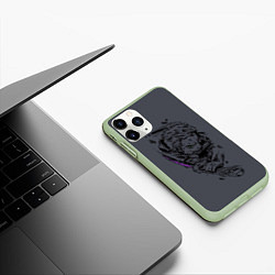 Чехол iPhone 11 Pro матовый One Piece - Roronoa Zoro, цвет: 3D-салатовый — фото 2