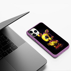 Чехол iPhone 11 Pro матовый Spring Bonnie, цвет: 3D-фиолетовый — фото 2