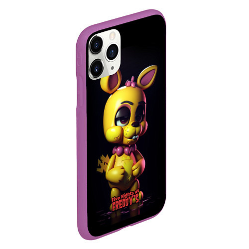 Чехол iPhone 11 Pro матовый Spring Bonnie / 3D-Фиолетовый – фото 2