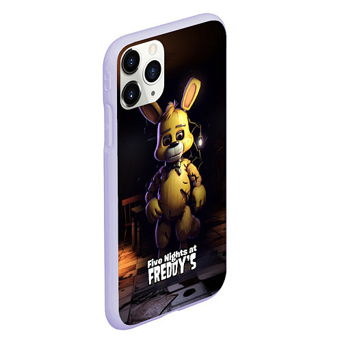 Чехол iPhone 11 Pro матовый Spring Bonnie Five Nights at Freddys / 3D-Светло-сиреневый – фото 2