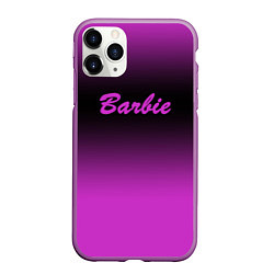 Чехол iPhone 11 Pro матовый Барби градиент, цвет: 3D-фиолетовый