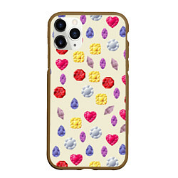 Чехол iPhone 11 Pro матовый Минералы и кристаллы, цвет: 3D-коричневый