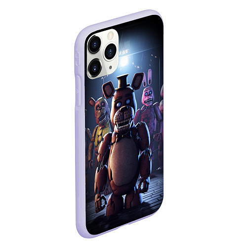 Чехол iPhone 11 Pro матовый Five Nights at Freddy / 3D-Светло-сиреневый – фото 2