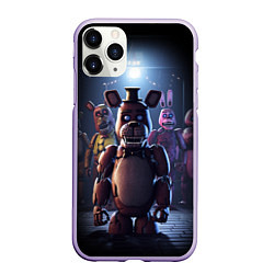 Чехол iPhone 11 Pro матовый Five Nights at Freddy, цвет: 3D-светло-сиреневый