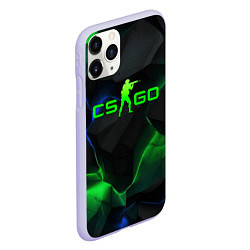 Чехол iPhone 11 Pro матовый CS GO dark green, цвет: 3D-светло-сиреневый — фото 2