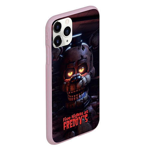 Чехол iPhone 11 Pro матовый Электрический Фреди / 3D-Розовый – фото 2