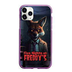 Чехол iPhone 11 Pro матовый Five Nights at Freddys Mangle, цвет: 3D-фиолетовый