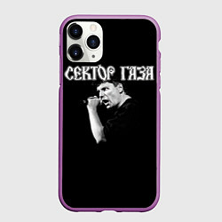 Чехол iPhone 11 Pro матовый Сектор Газа и Анархия хой, цвет: 3D-фиолетовый