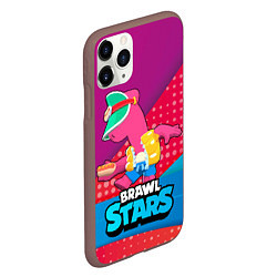 Чехол iPhone 11 Pro матовый Brawl Stars Doug, цвет: 3D-коричневый — фото 2