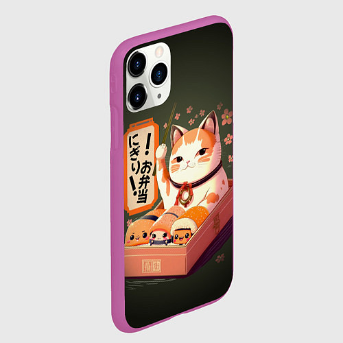Чехол iPhone 11 Pro матовый Запорный клапан / 3D-Фиолетовый – фото 2