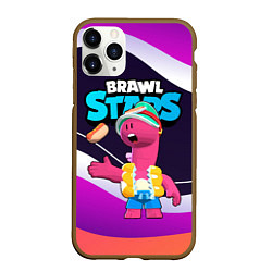 Чехол iPhone 11 Pro матовый Даг с хотдогом - Brawl Stars, цвет: 3D-коричневый