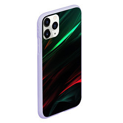 Чехол iPhone 11 Pro матовый Dark red and green, цвет: 3D-светло-сиреневый — фото 2