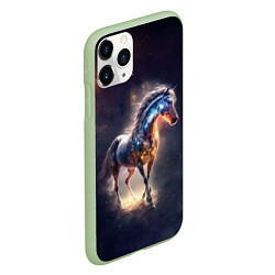 Чехол iPhone 11 Pro матовый Звездный скакун, цвет: 3D-салатовый — фото 2