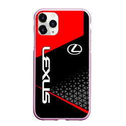 Чехол iPhone 11 Pro матовый Lexus - red sportwear, цвет: 3D-розовый