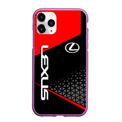 Чехол iPhone 11 Pro матовый Lexus - red sportwear