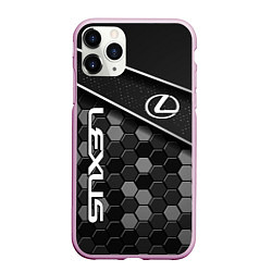 Чехол iPhone 11 Pro матовый Lexus - Строгий технологичный, цвет: 3D-розовый